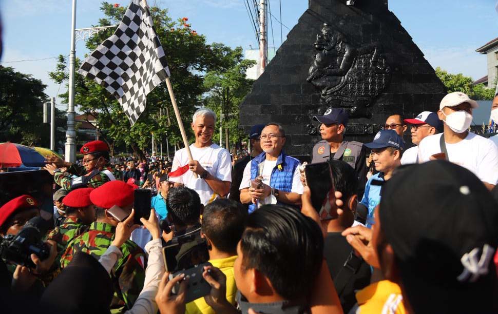 Mendag dan Gubernur Jateng Ikut Jalan Bareng Pra-Muktamar Muhammadiyah