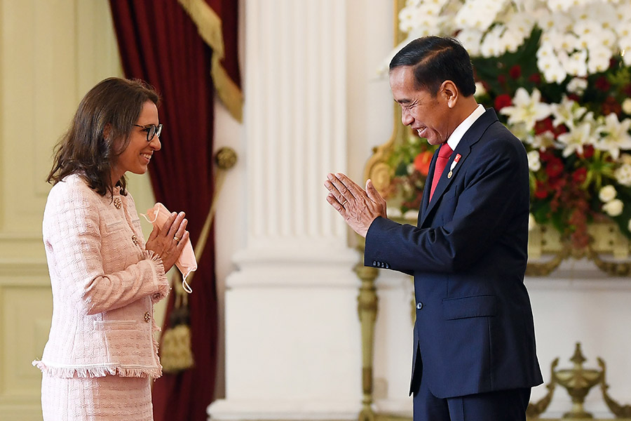 Presiden Jokowi Menerima Surat Kepercayaan Dubes LBBP