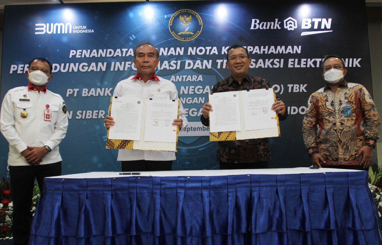 Kerja Sama Bank BTN dengan Badan Siber dan Sandi Negara