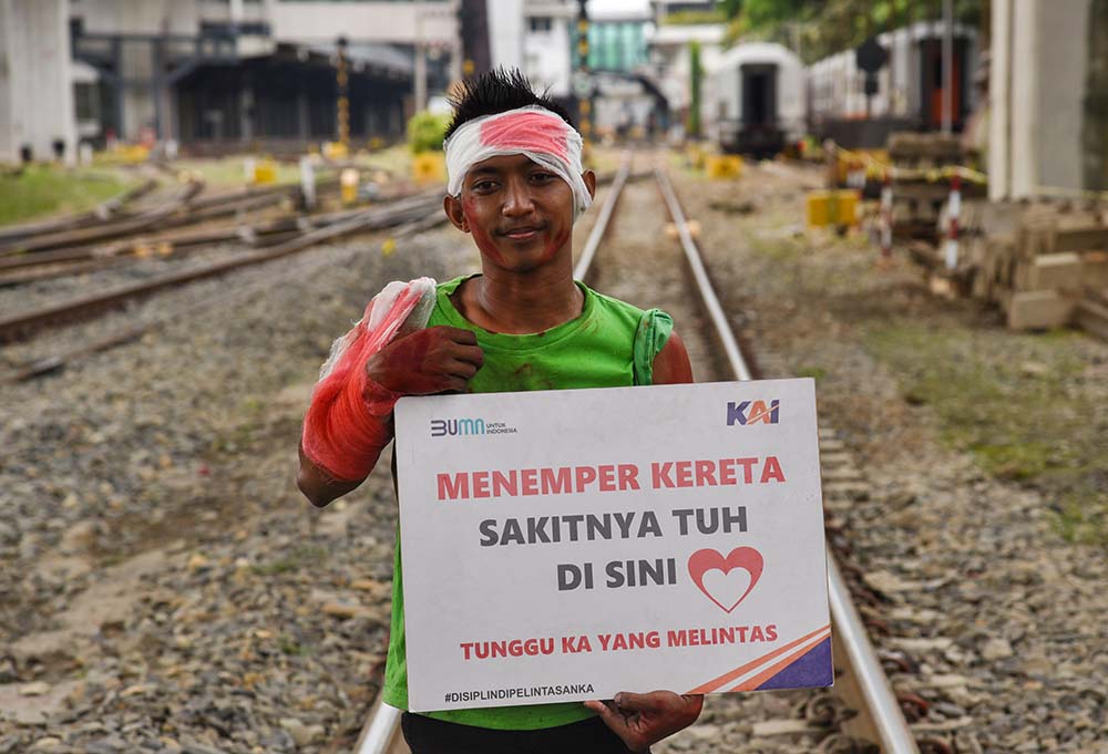 Sosialisasi Keselamatan di Perlintasan Kereta Api