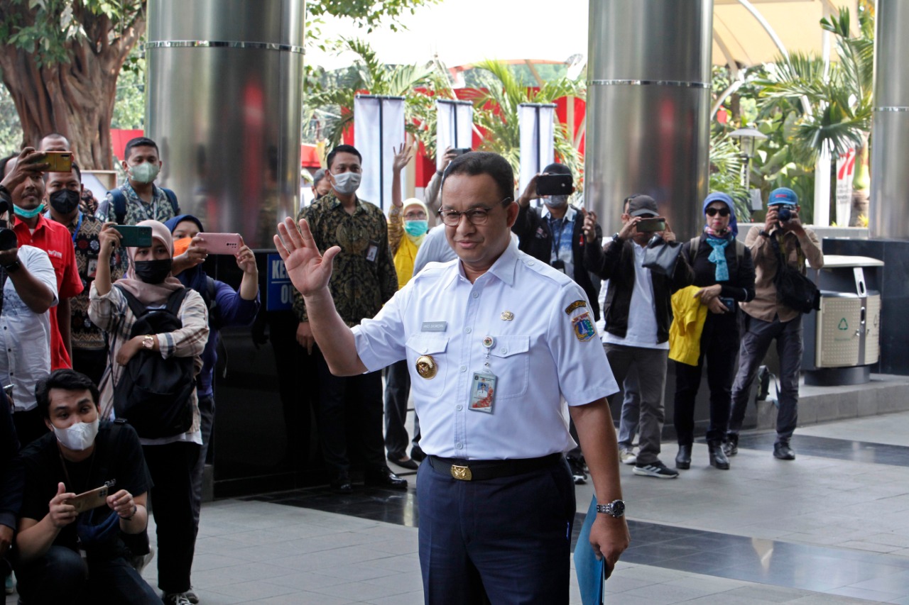 Anies Tiba di KPK Jalani Pemeriksaan Formula E 