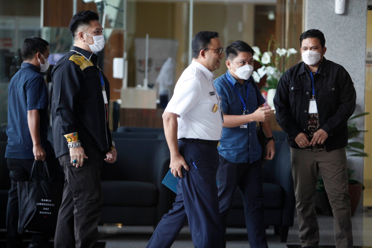 Anies Tiba di KPK Jalani Pemeriksaan Formula E 