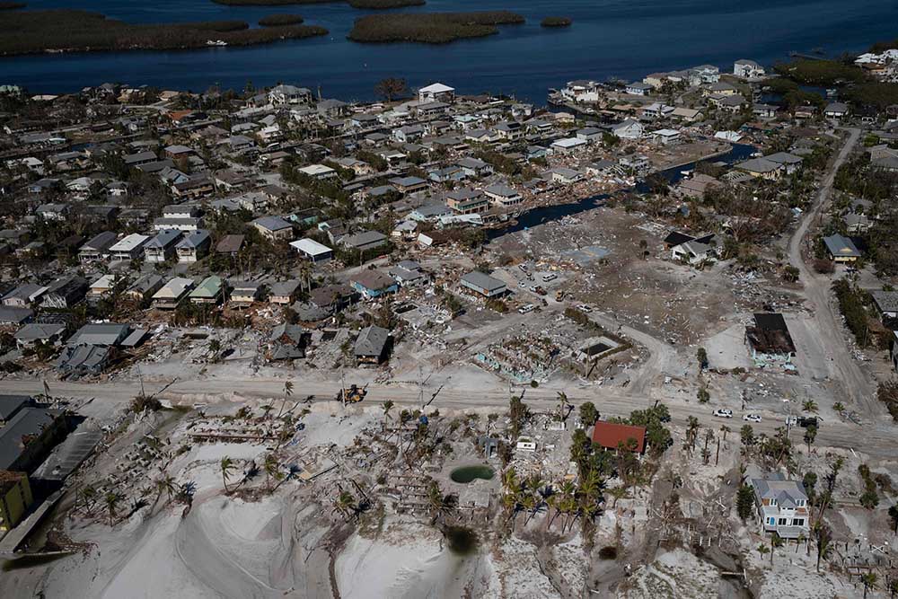 Kondisi Florida Rusak Setelah Dilanda Badai Ian