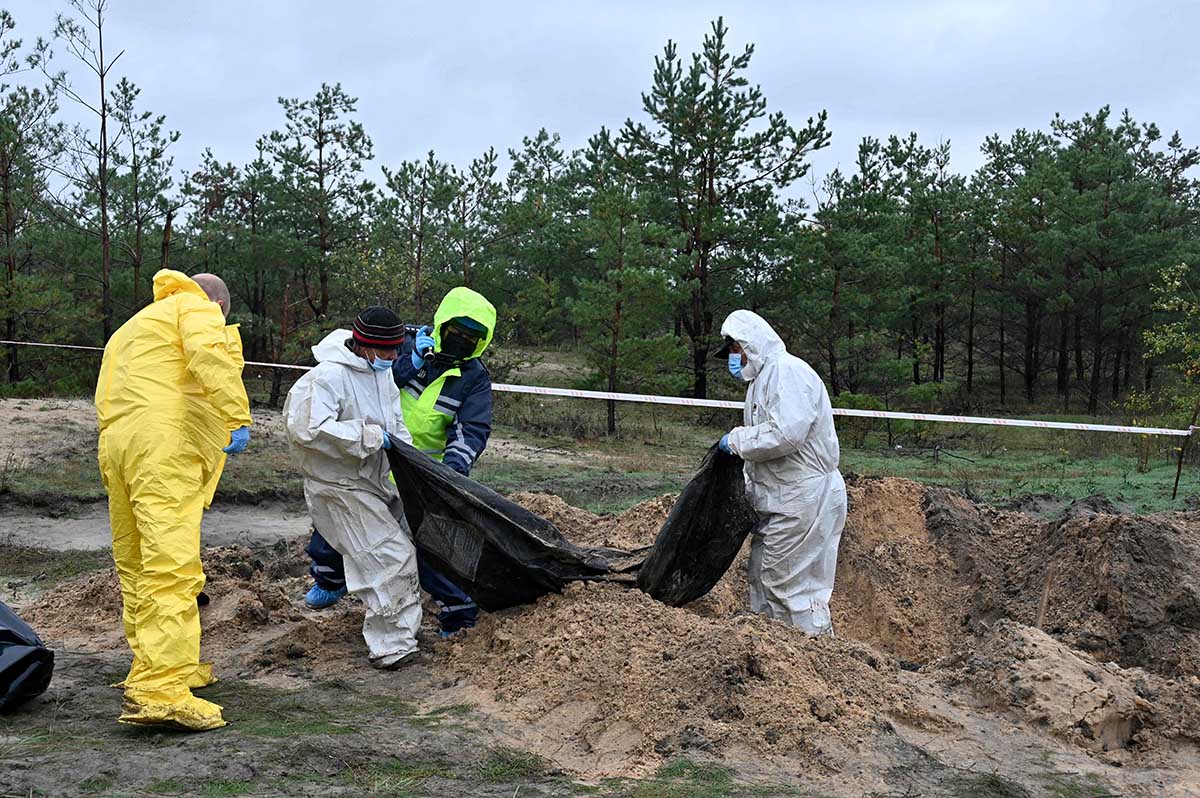 Kuburan Massal di Kota Lyman