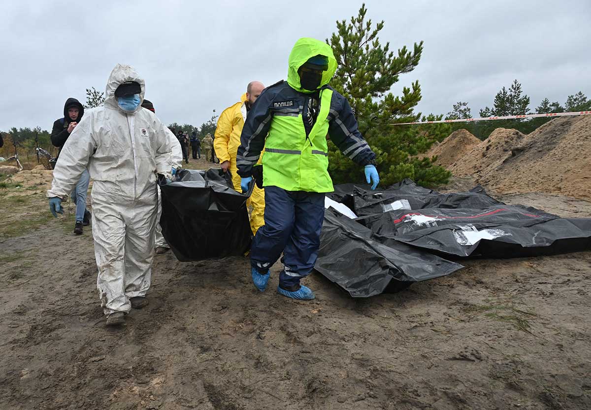 Kuburan Massal di Kota Lyman