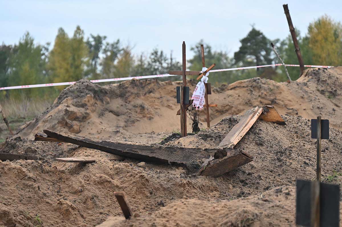 Kuburan Massal di Kota Lyman