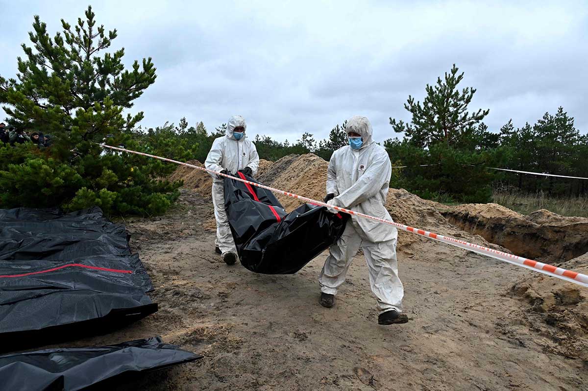 Kuburan Massal di Kota Lyman