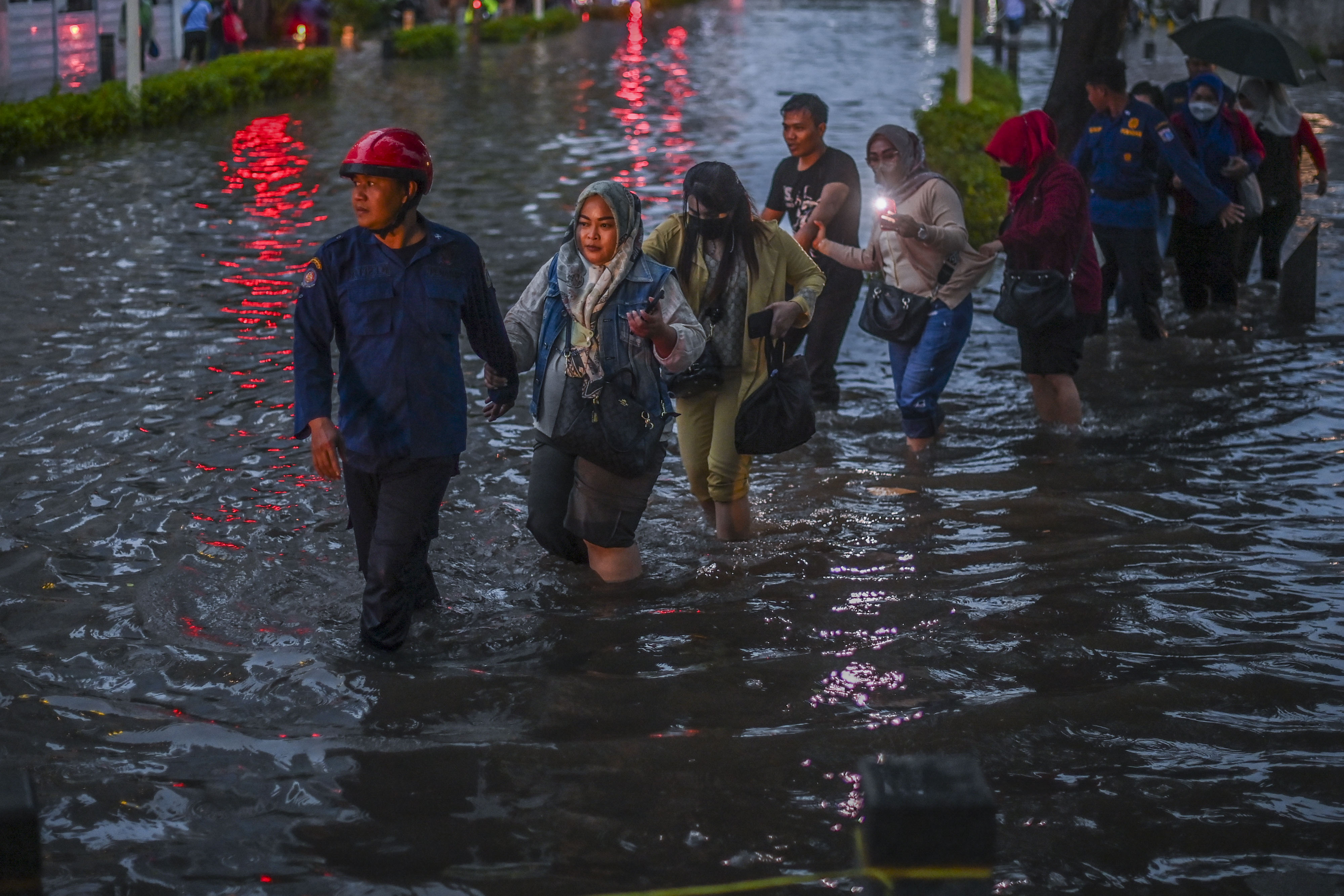 Banjir di Kemang Raya Jakarta