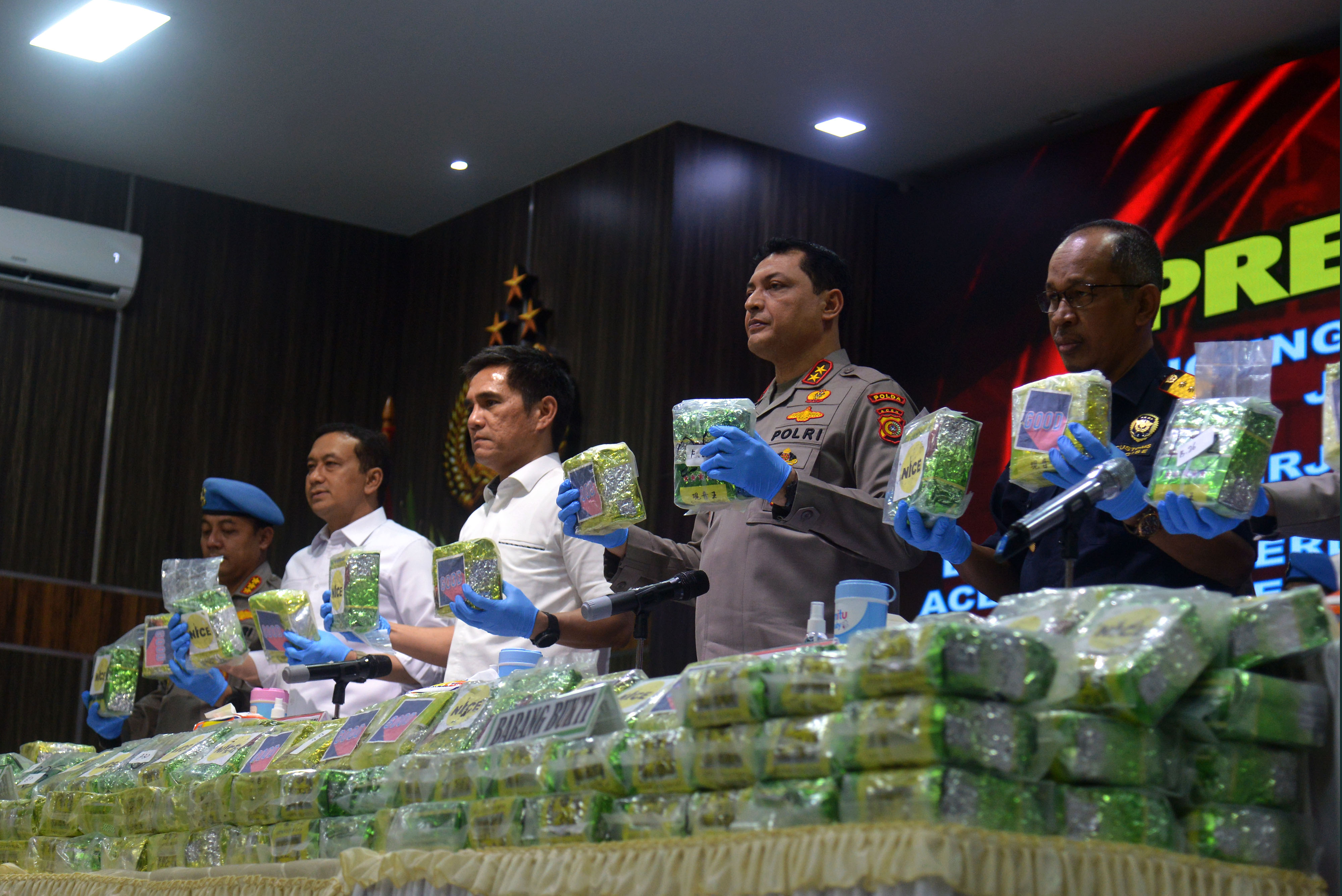 Polri Gagalkan Peredaran Narkotika Asal Malaysia di Aceh