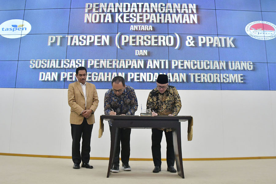Penandatanganan Nota Kesepakatan PT Taspen Dengan PPATK