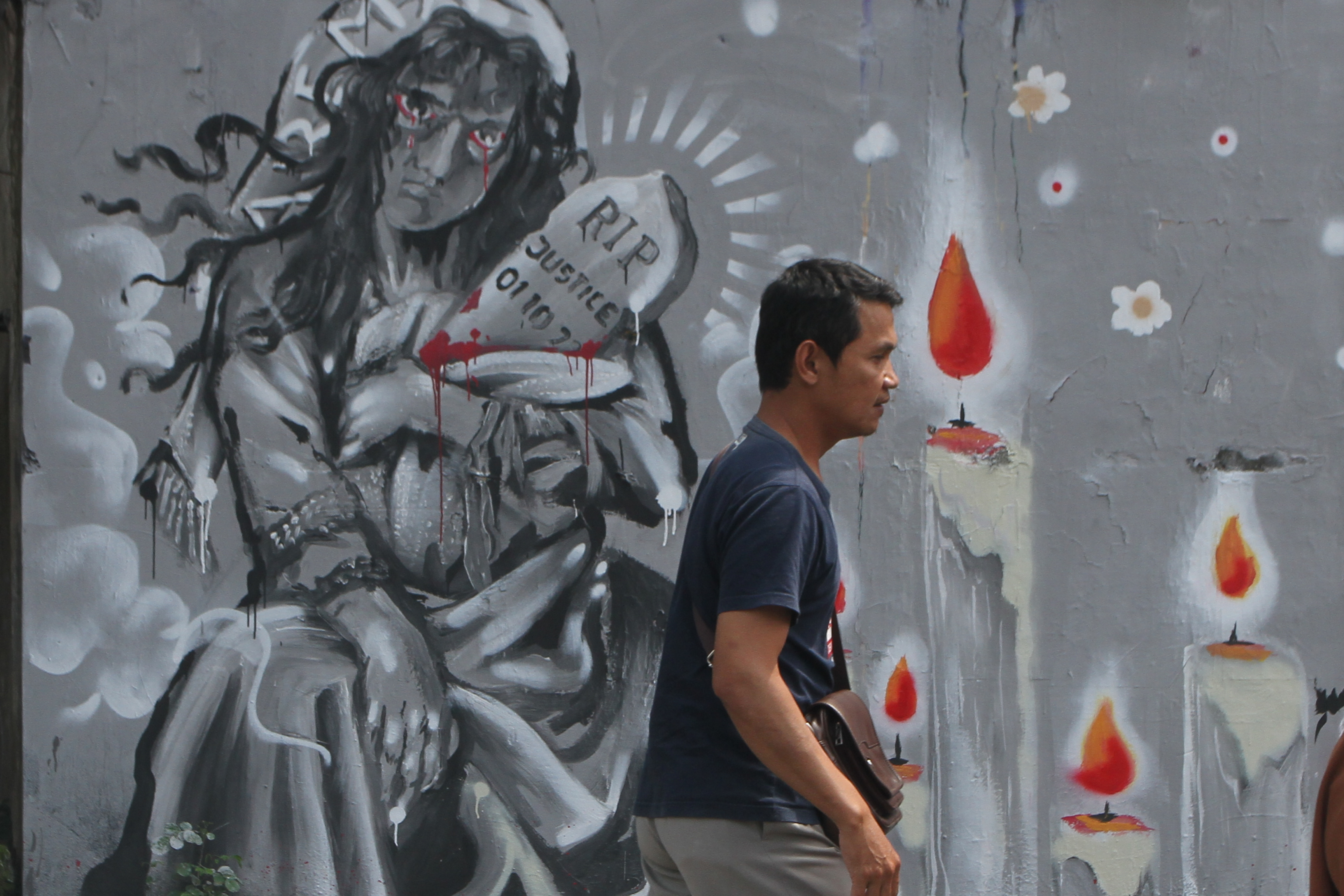 Mural untuk Tragedi Kanjuruhan