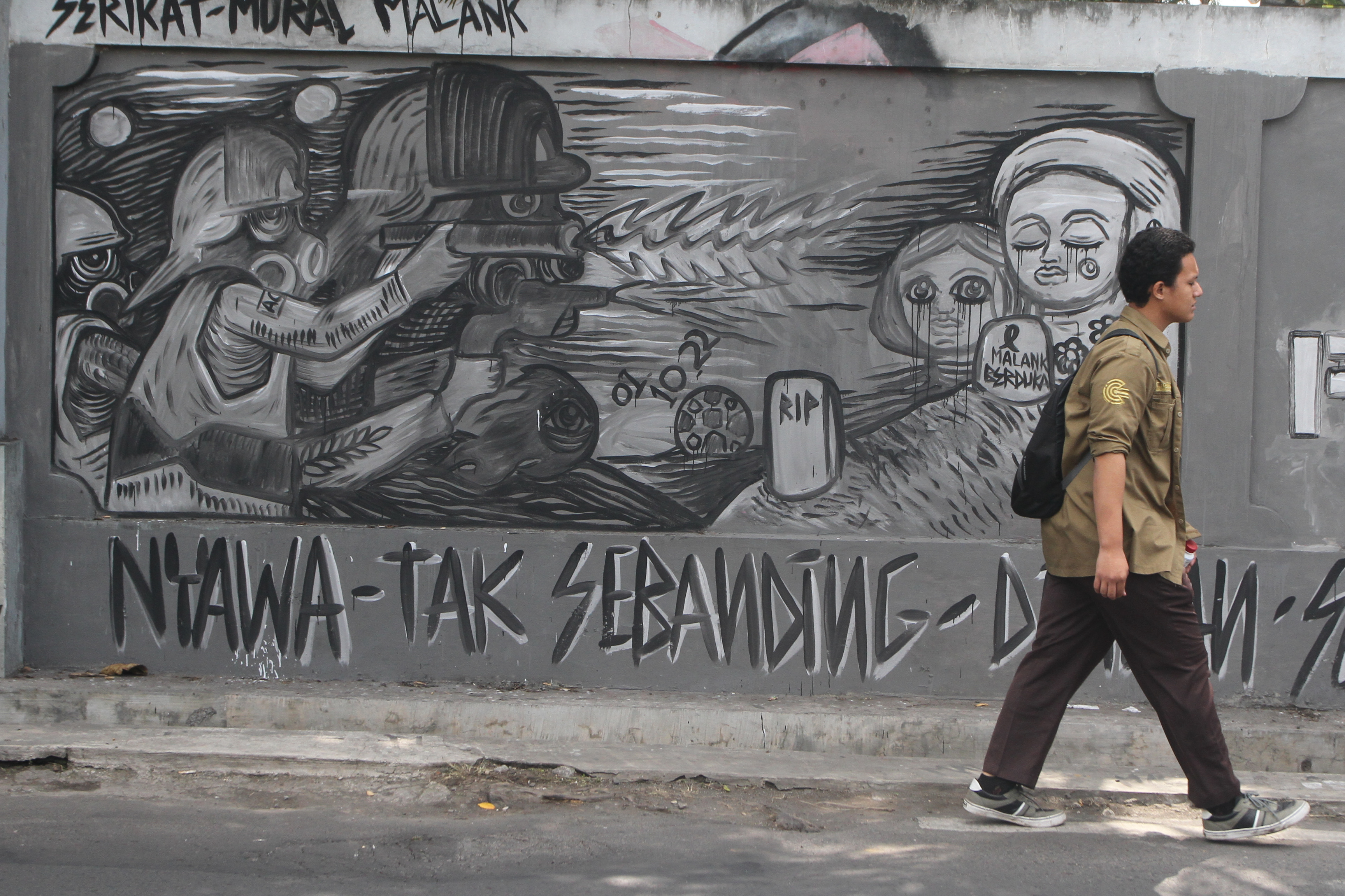 Mural untuk Tragedi Kanjuruhan