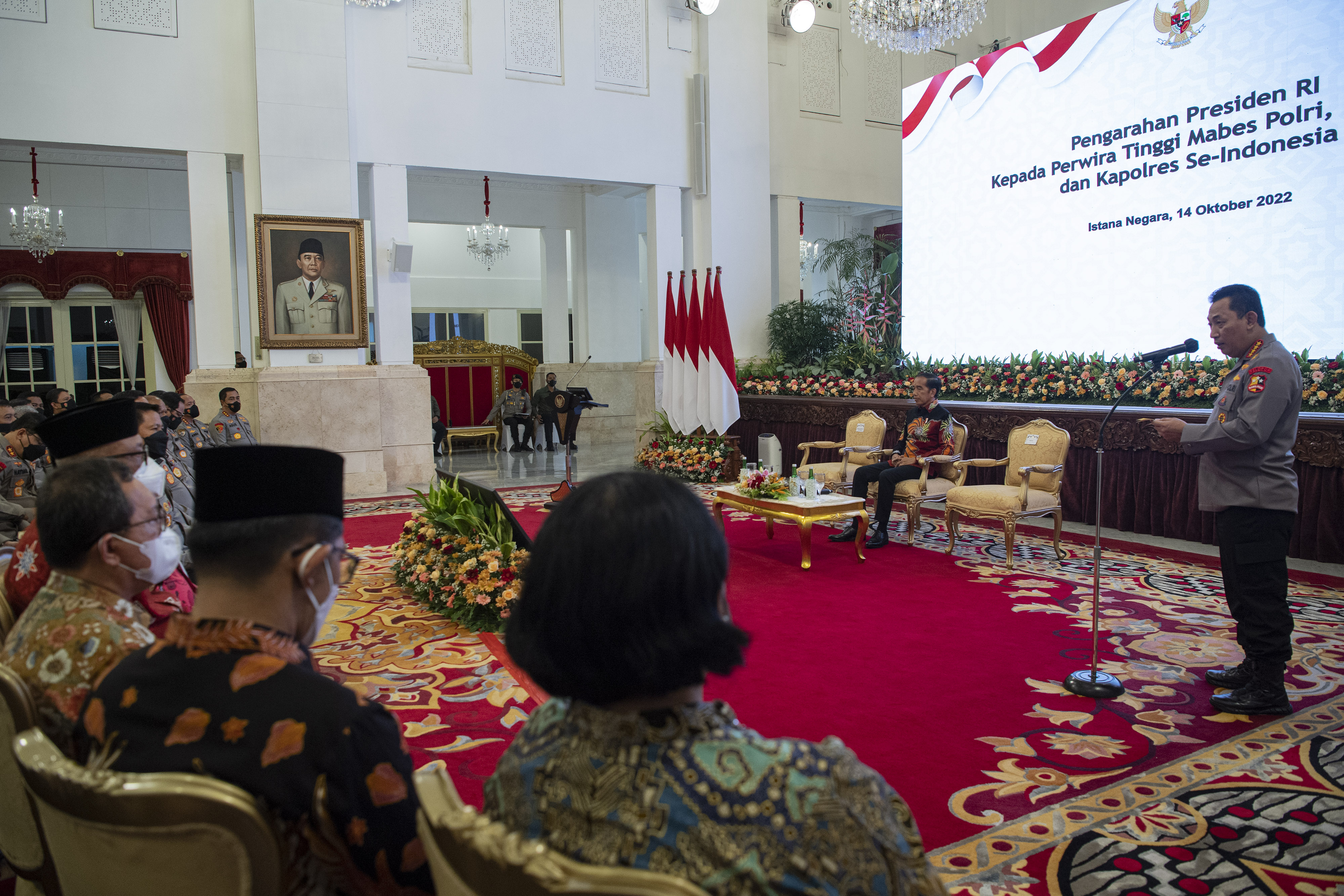 Pengarahan Presiden Jokowi Kepada Polri