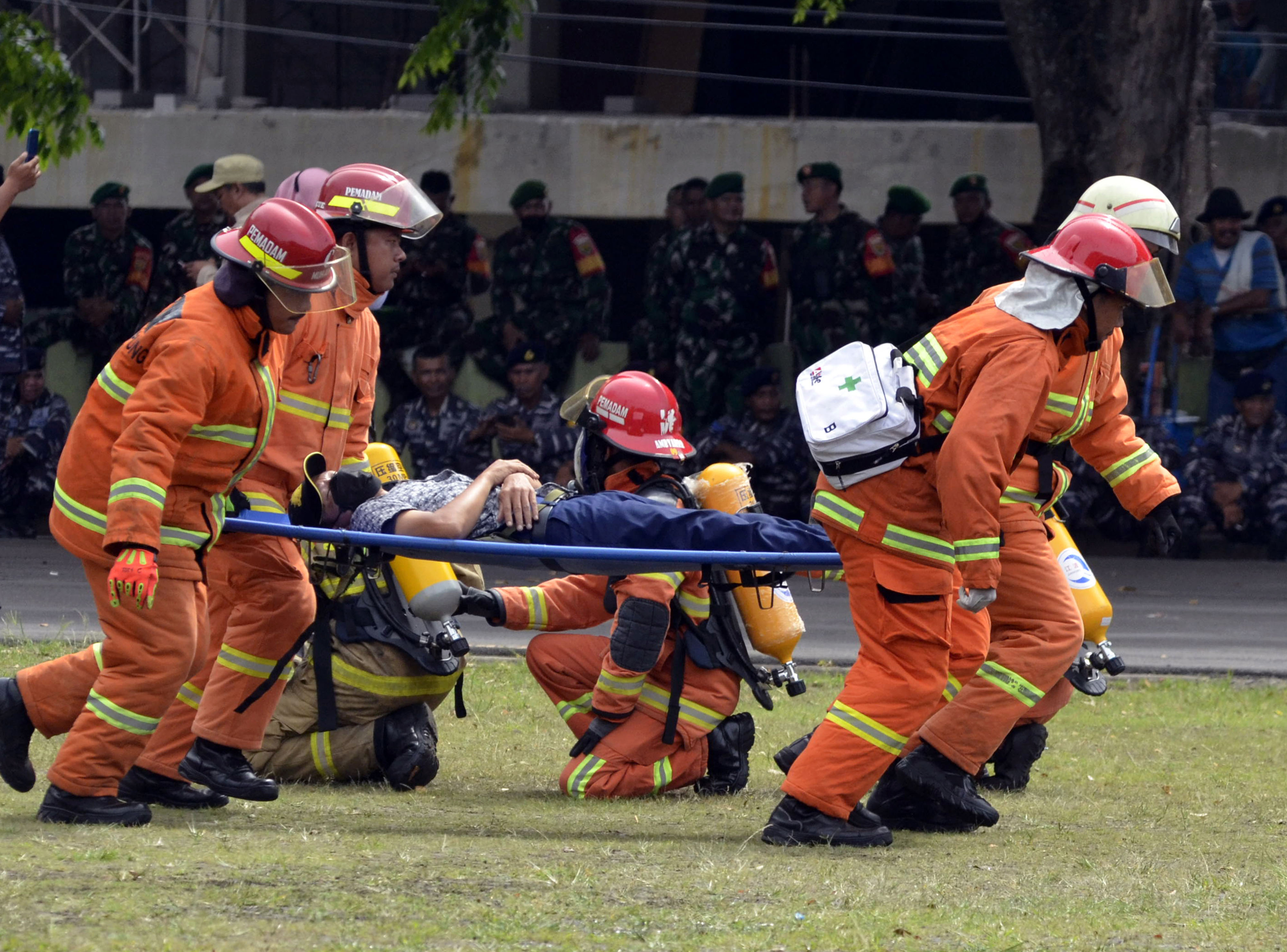 Apel Siaga dan Simulasi Penanganan Bencana di Lampung