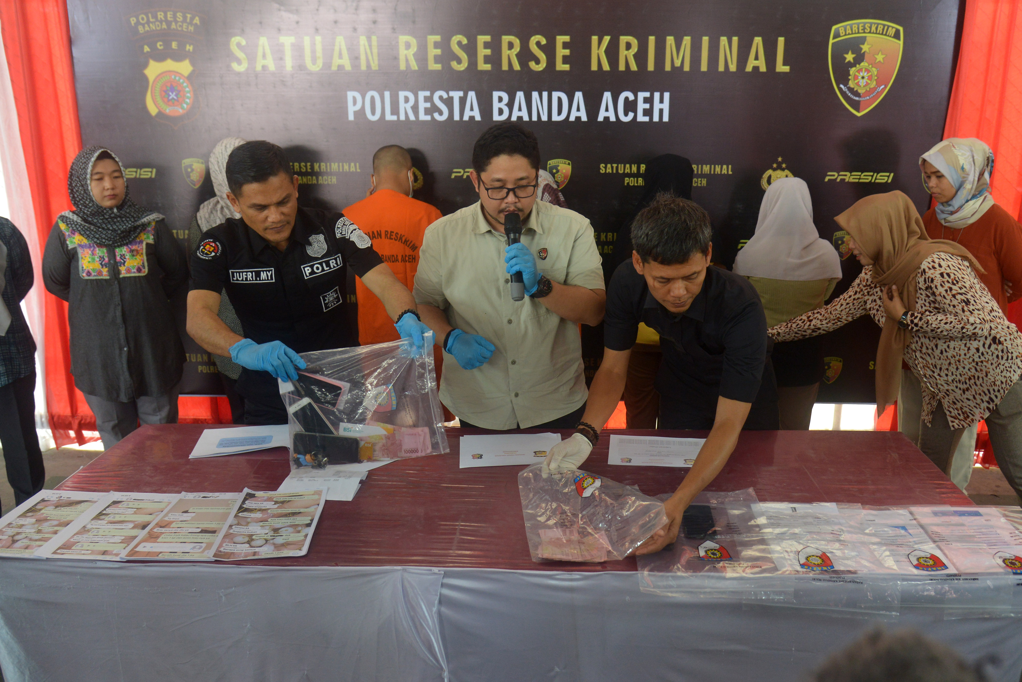 Rilis Kasus Prostitusi Daring di Banda Aceh