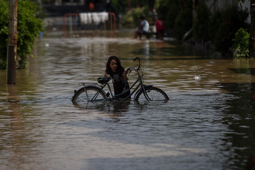 Banjir Akibat Luapan Sungai Bengawan Solo