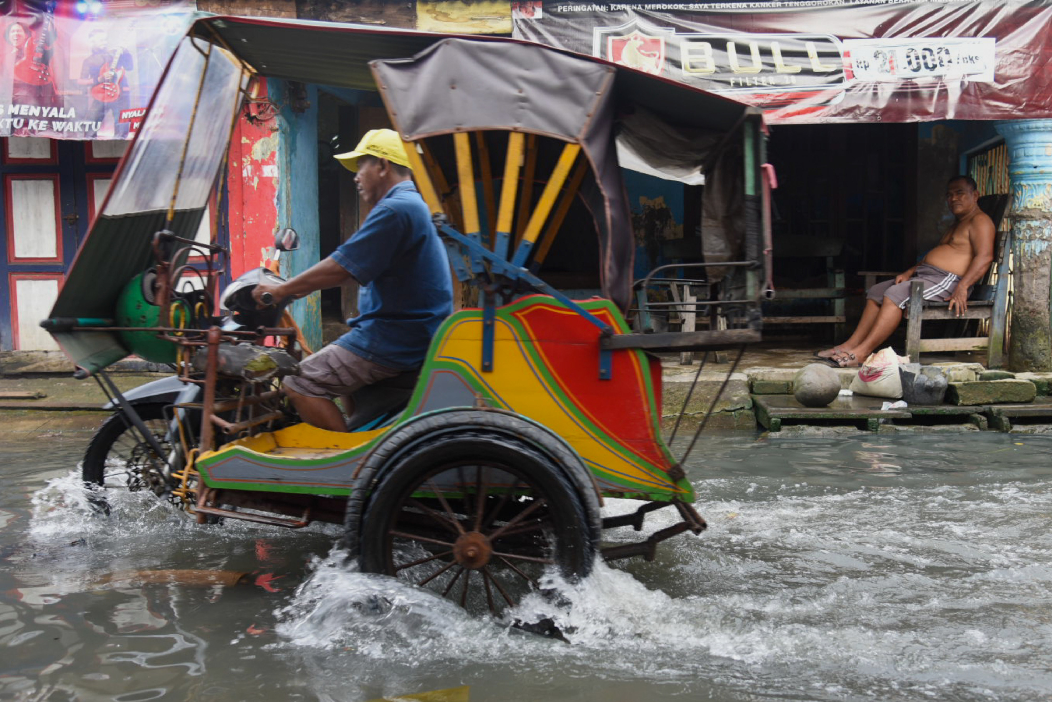 Banjir ROB di Belawan