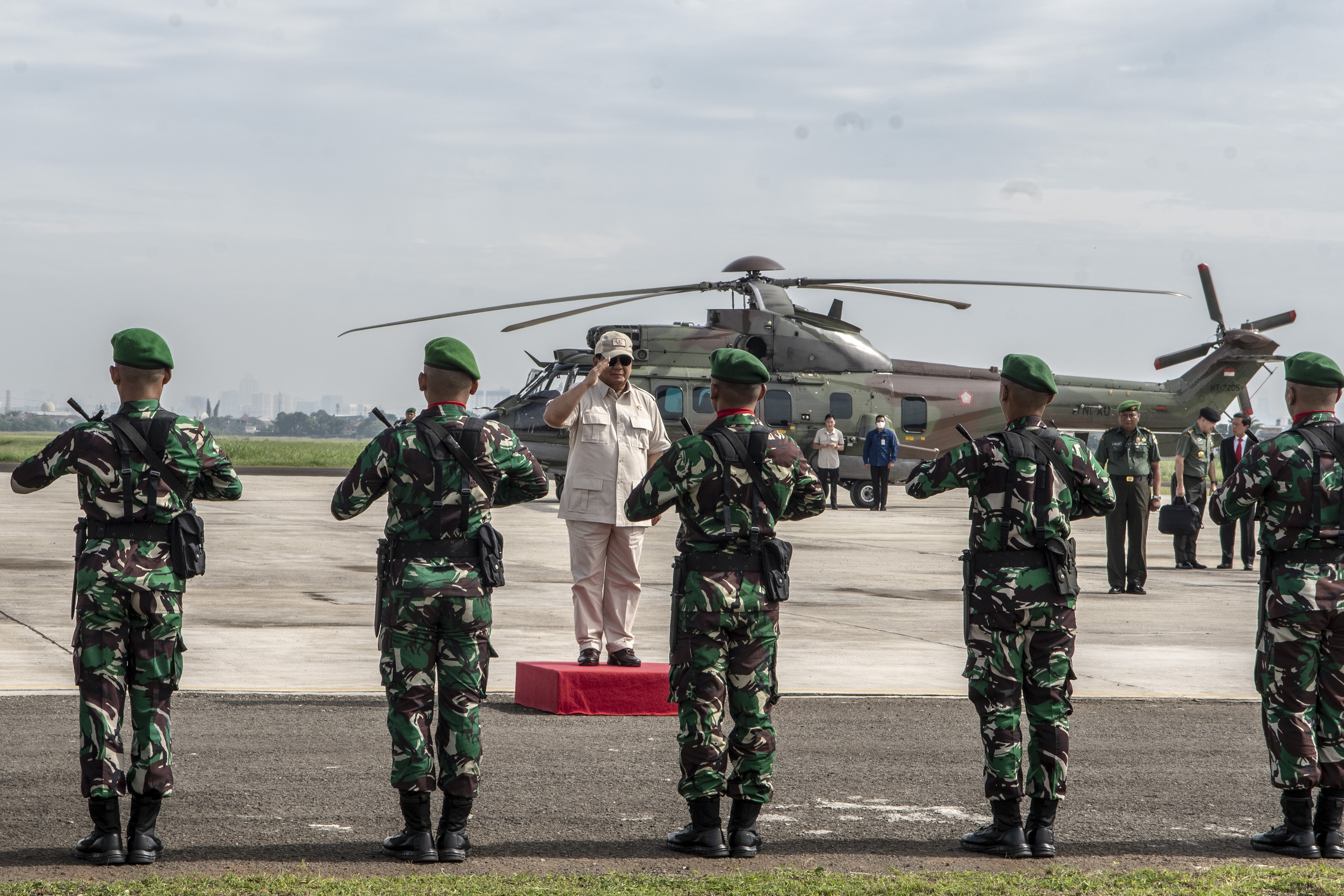 Penyerahan Heli Bell 412 Kepada TNI AD