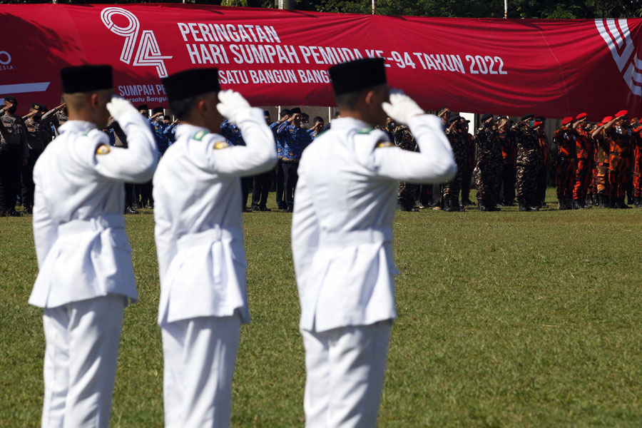 Upacara Peringatan Hari Sumpah Pemuda Di Kabupaten Bogor