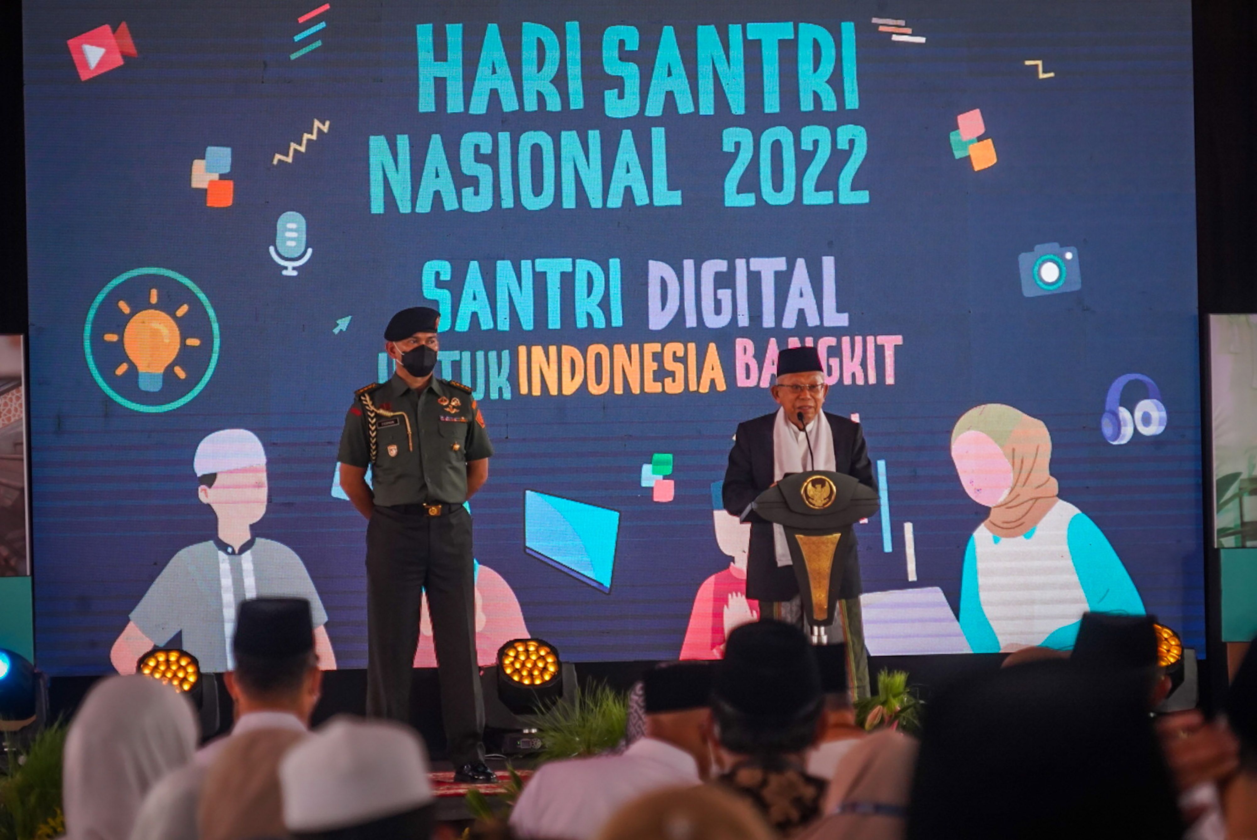 Wapres Ma'ruf Amin Resmikan Program Santri Digitalpreneur