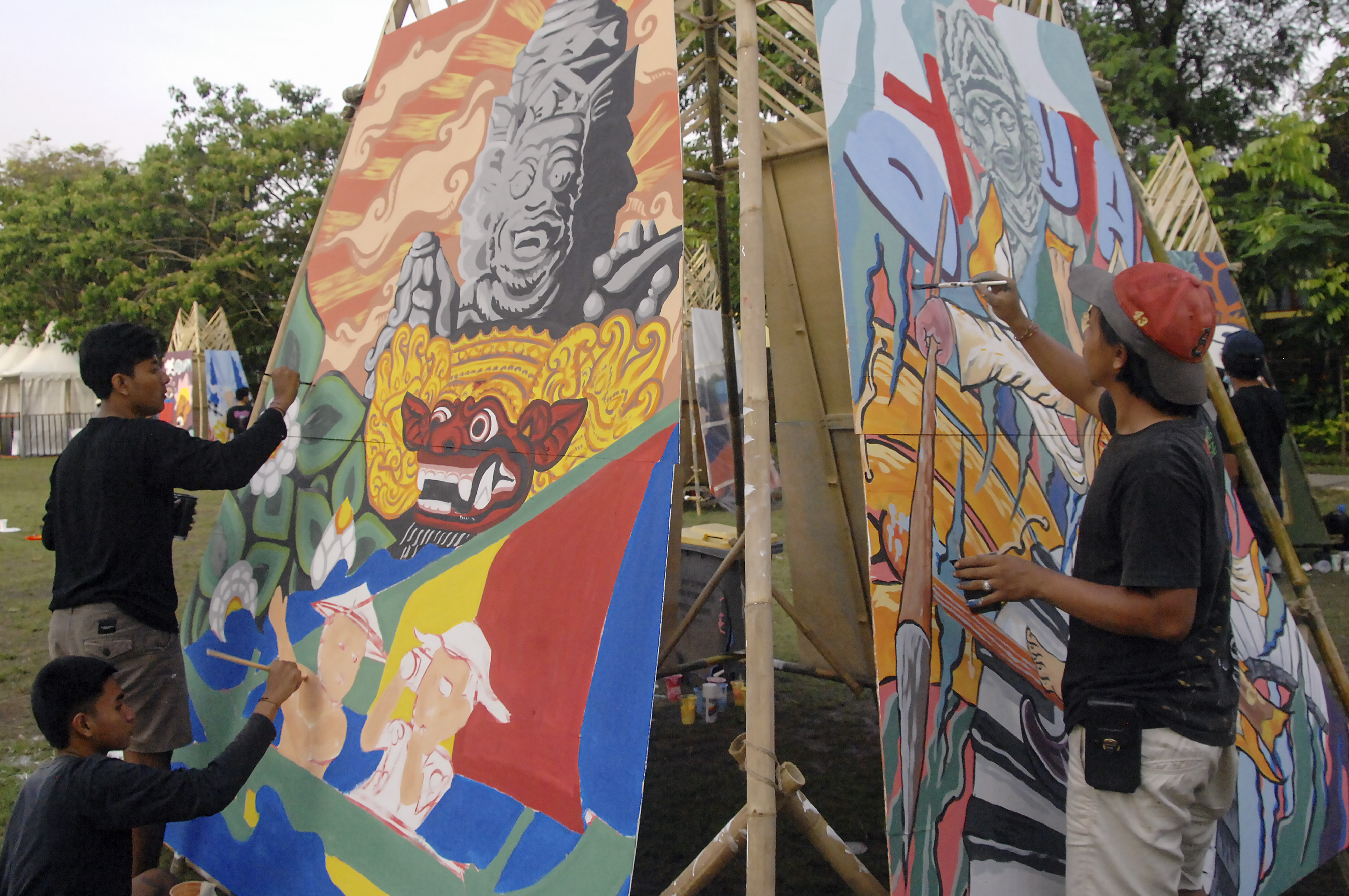 Lomba Mural Denpasar Youth Festival 2022