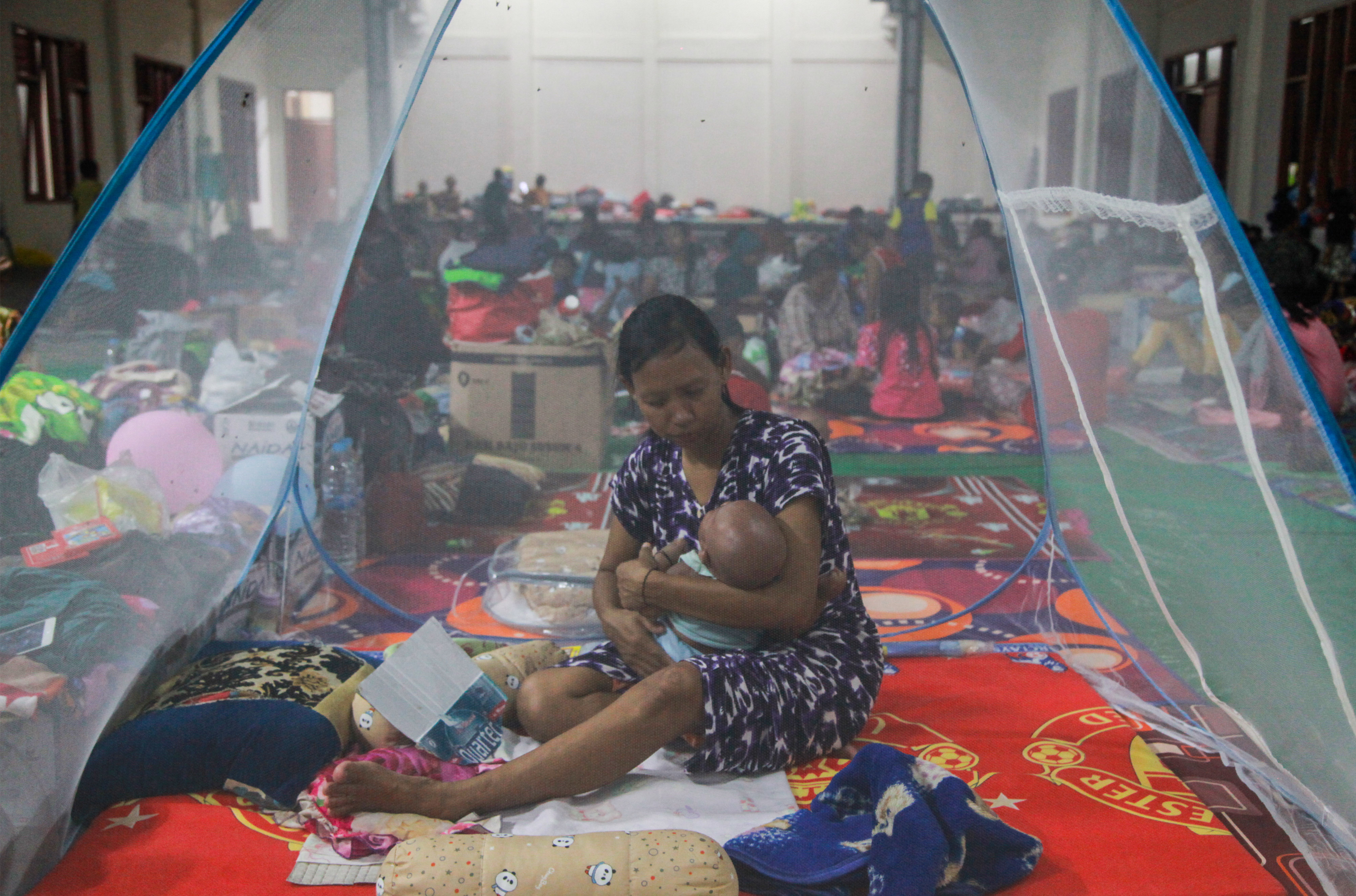 Pengungsi Terdampak Banjir di Kotawaringin