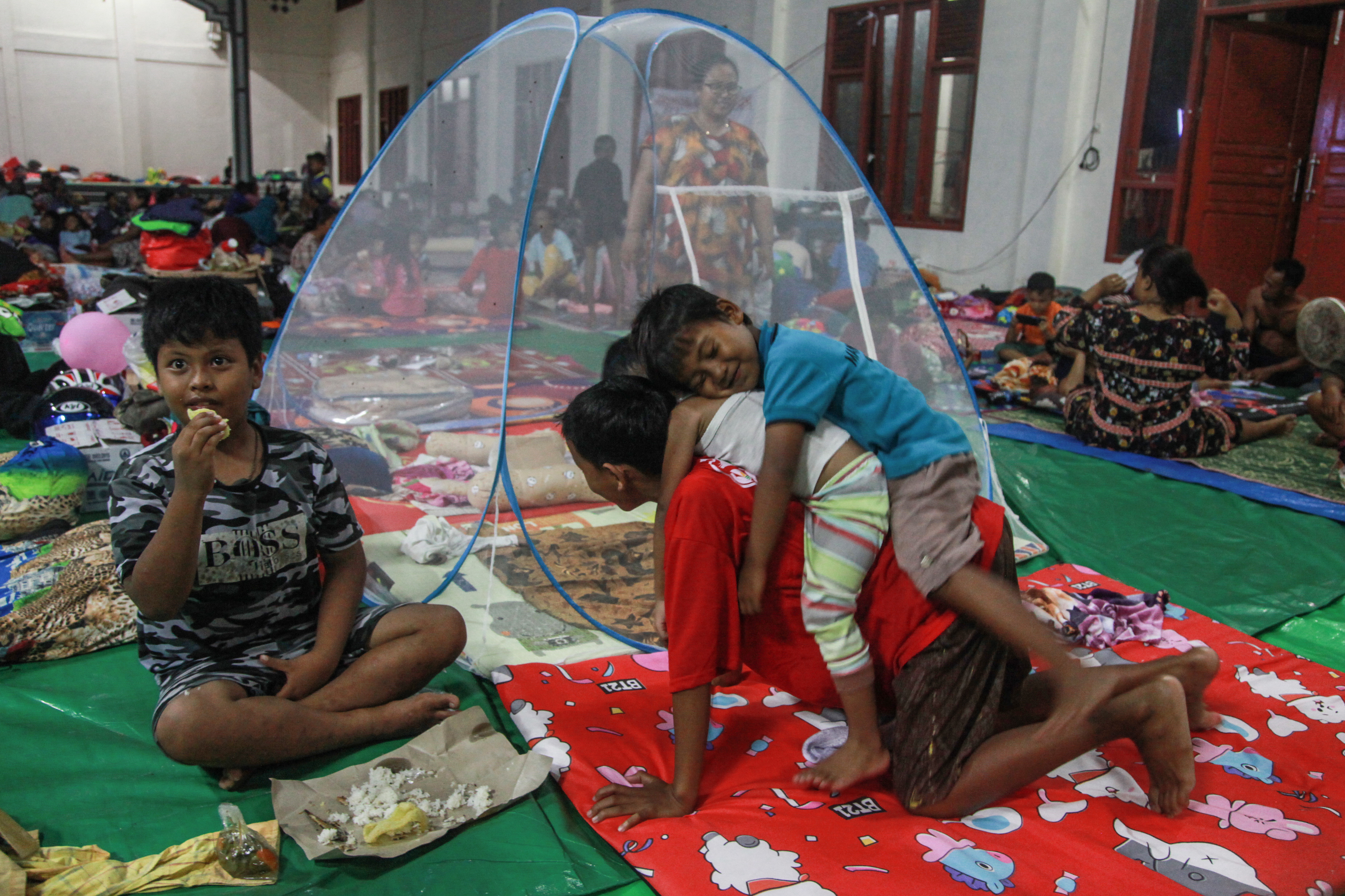Pengungsi Terdampak Banjir di Kotawaringin