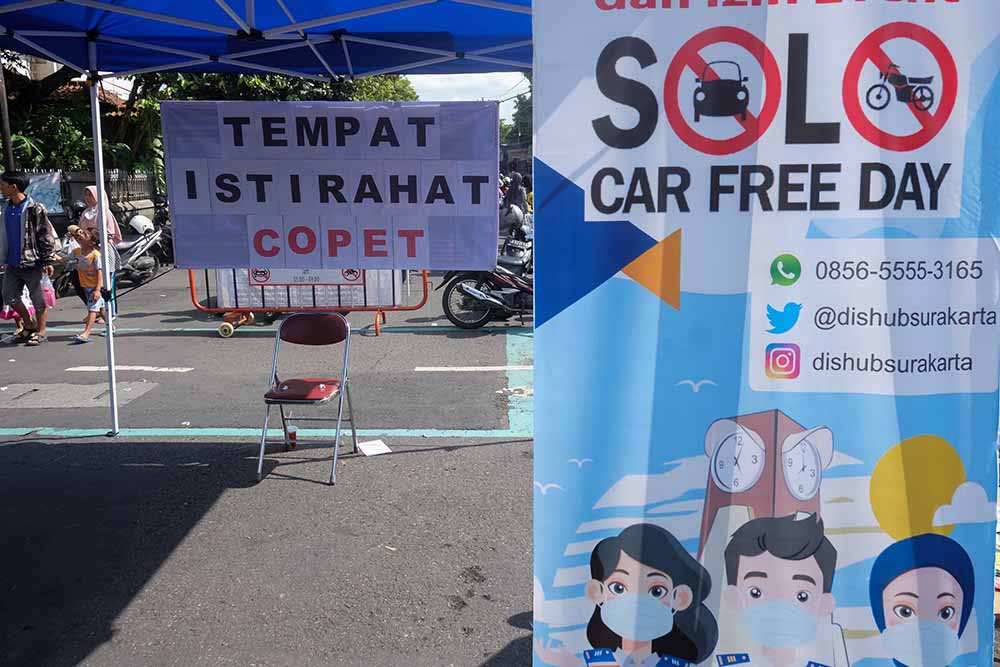 Tempat Istirahat Copet di CFD Solo