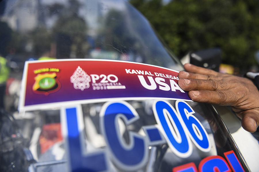 Polda Metro Jaya Gelar Pasukan Pengamanan P20 