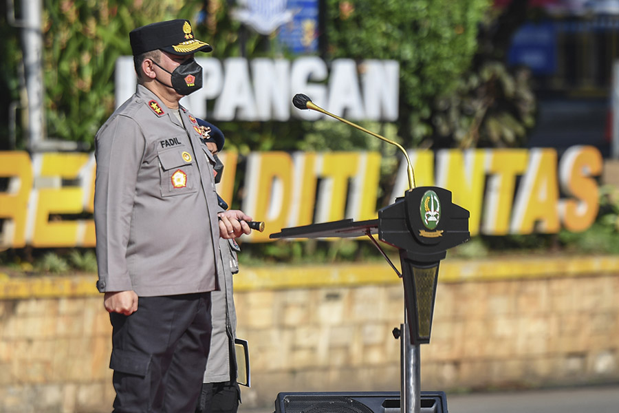 Polda Metro Jaya Gelar Pasukan Pengamanan P20 