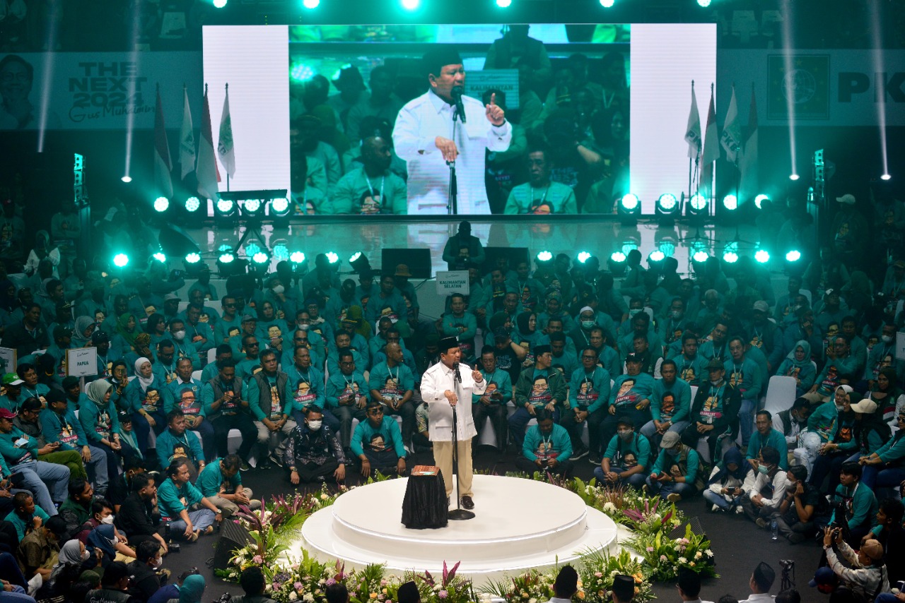  Prabowo di Acara PKB Road To Election 2024