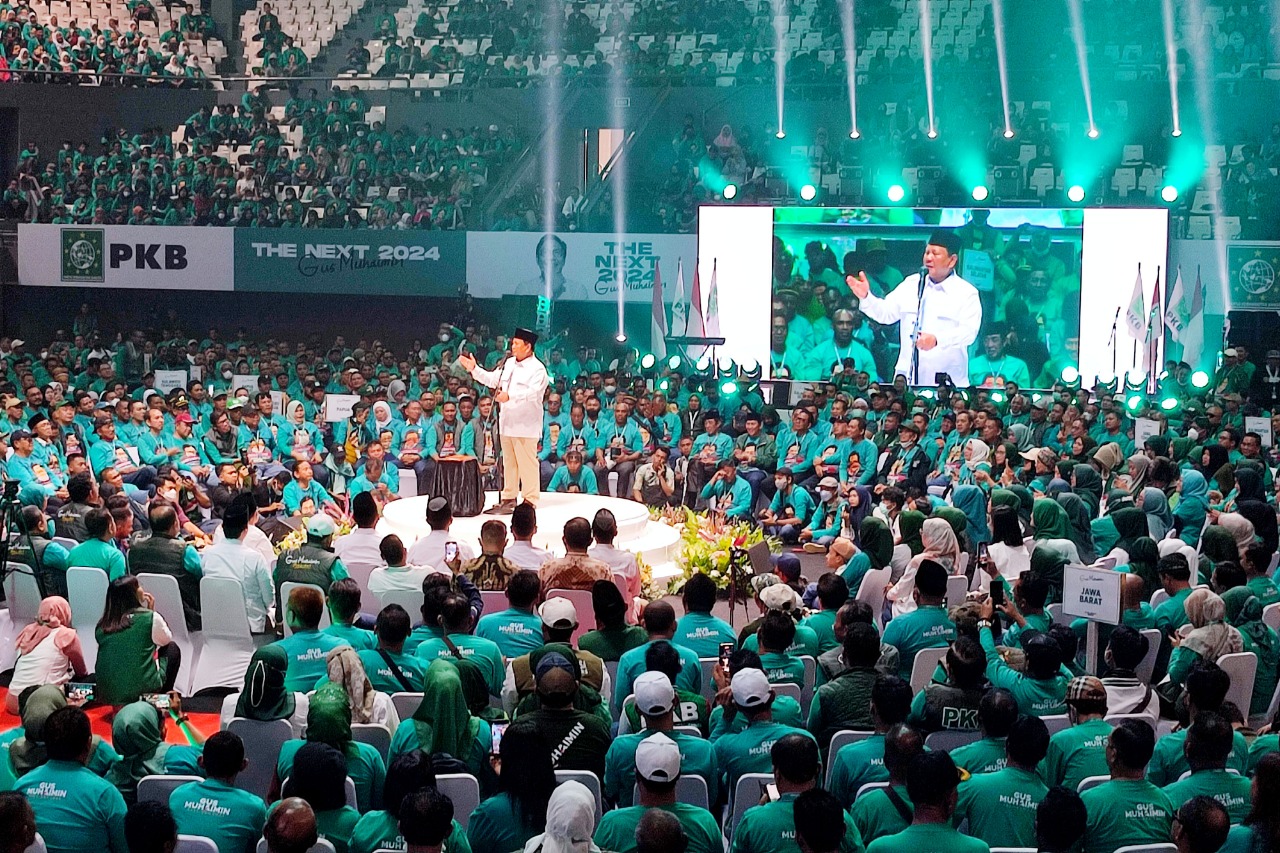  Prabowo di Acara PKB Road To Election 2024