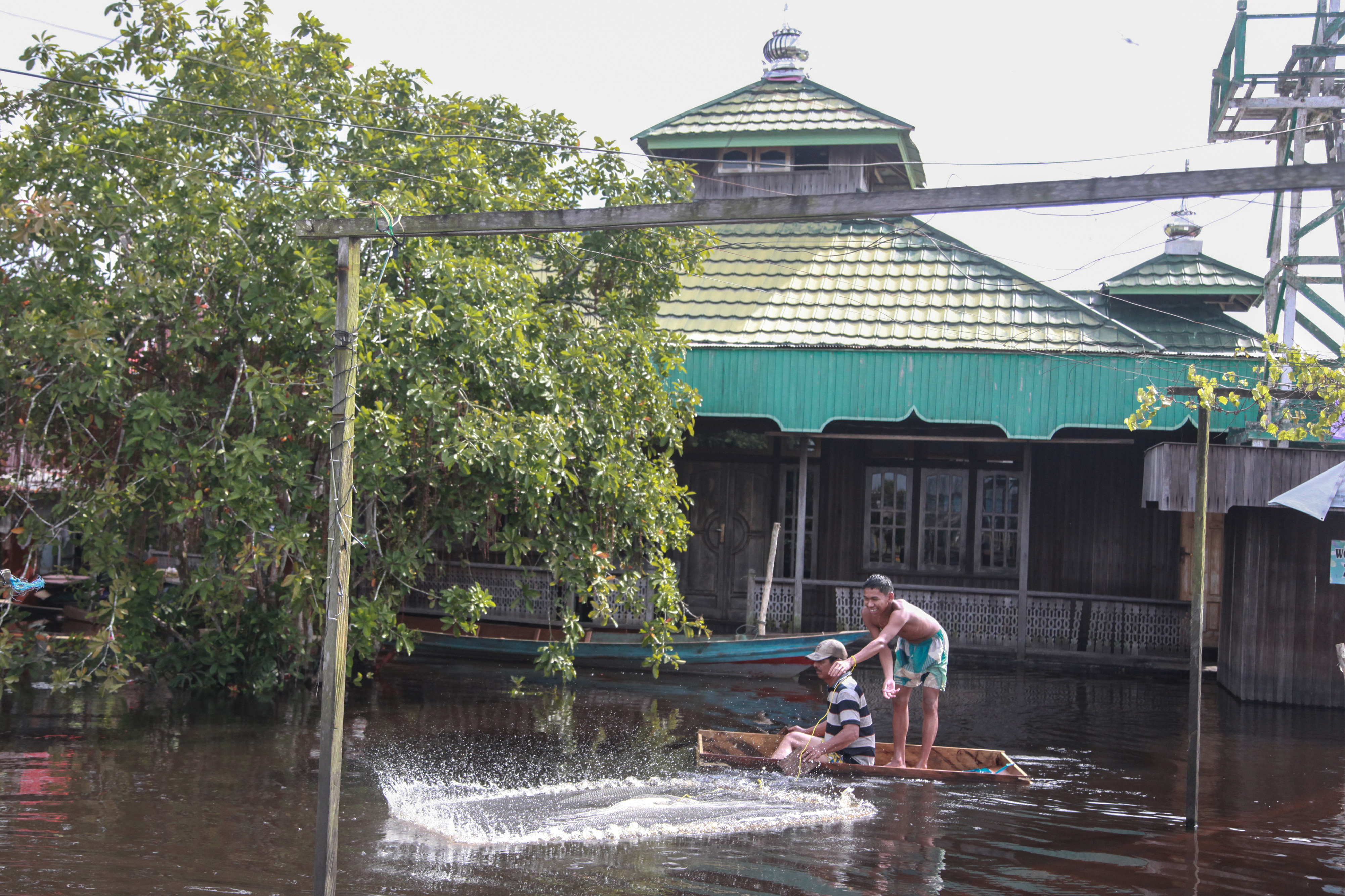 Banjir Rendam Objek Wisata di Kampung Sega Pangkalan Bun