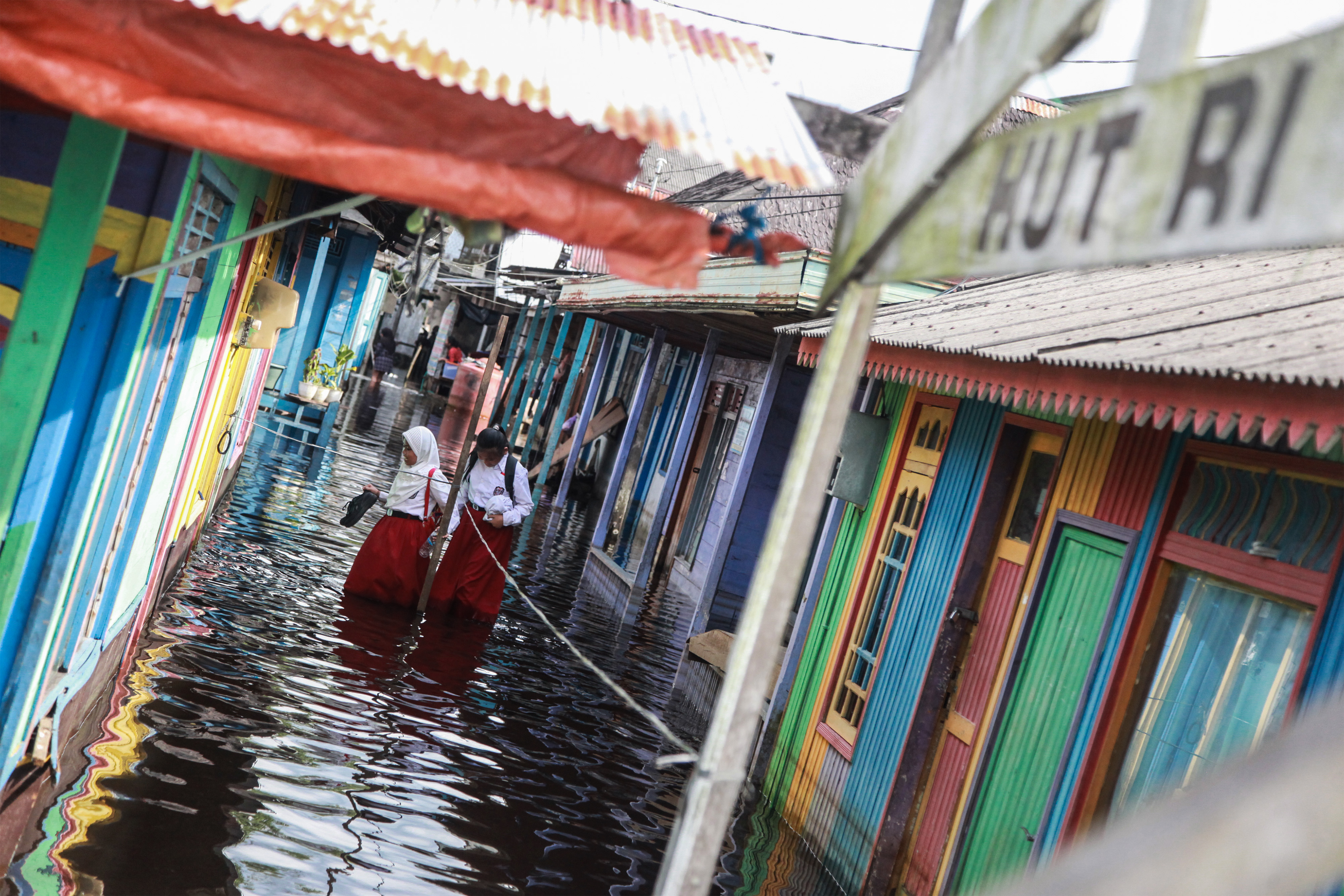 Banjir Rendam Objek Wisata di Kampung Sega Pangkalan Bun