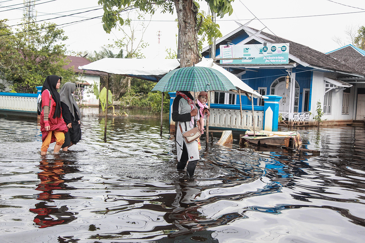 Banjir Luapan Sungai Arut di  Kotawaringin Barat