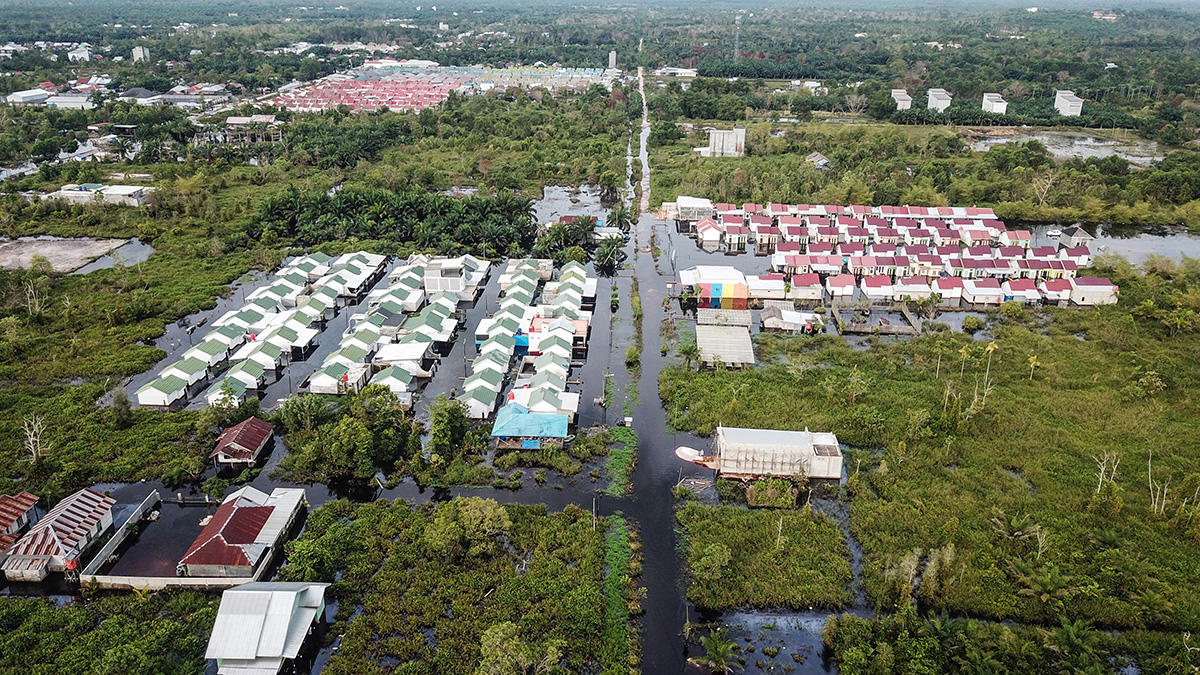 Banjir Luapan Sungai Arut di  Kotawaringin Barat