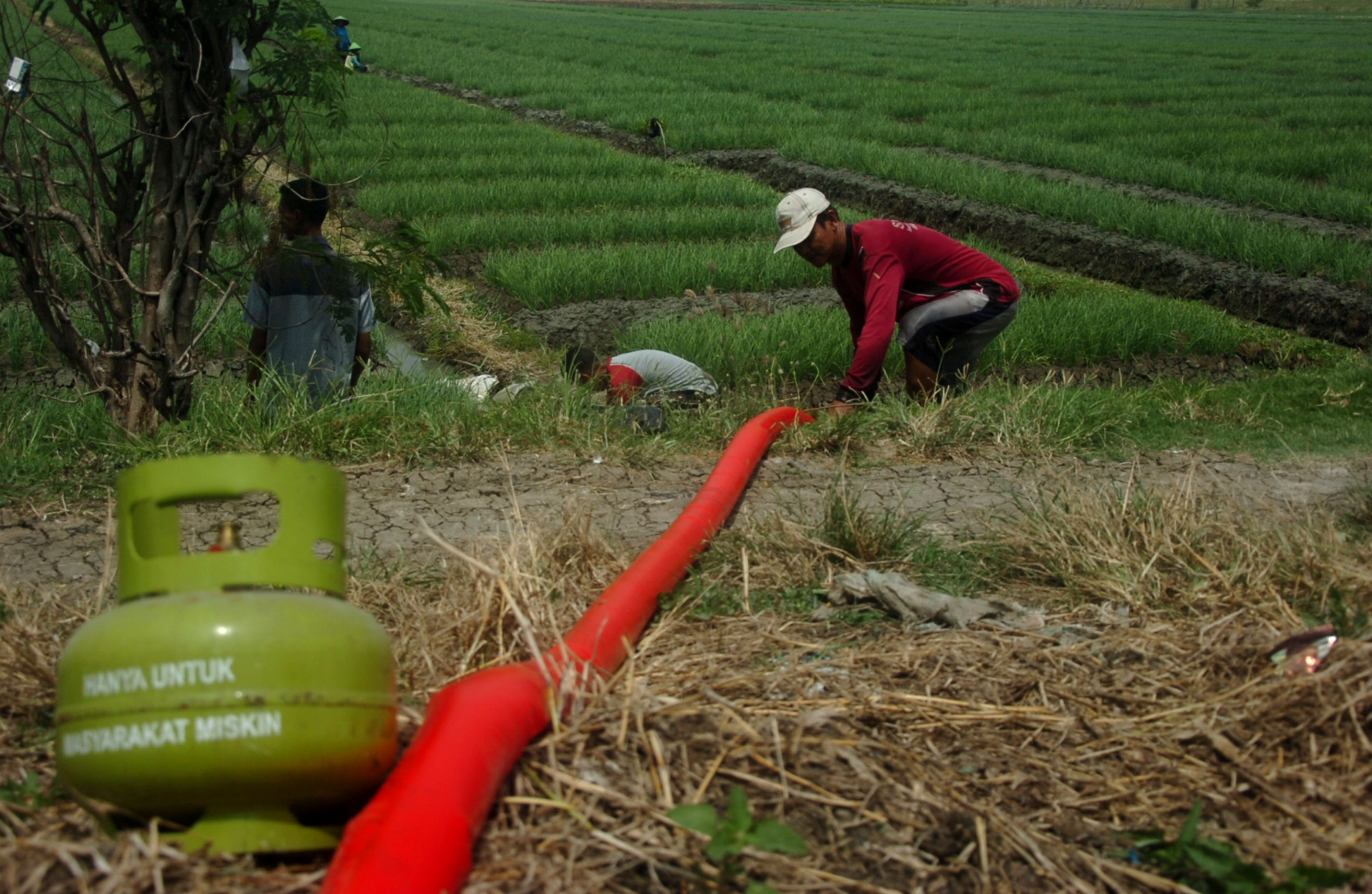Modifikasi Mesin Pompa Air Menggunakan Elpiji