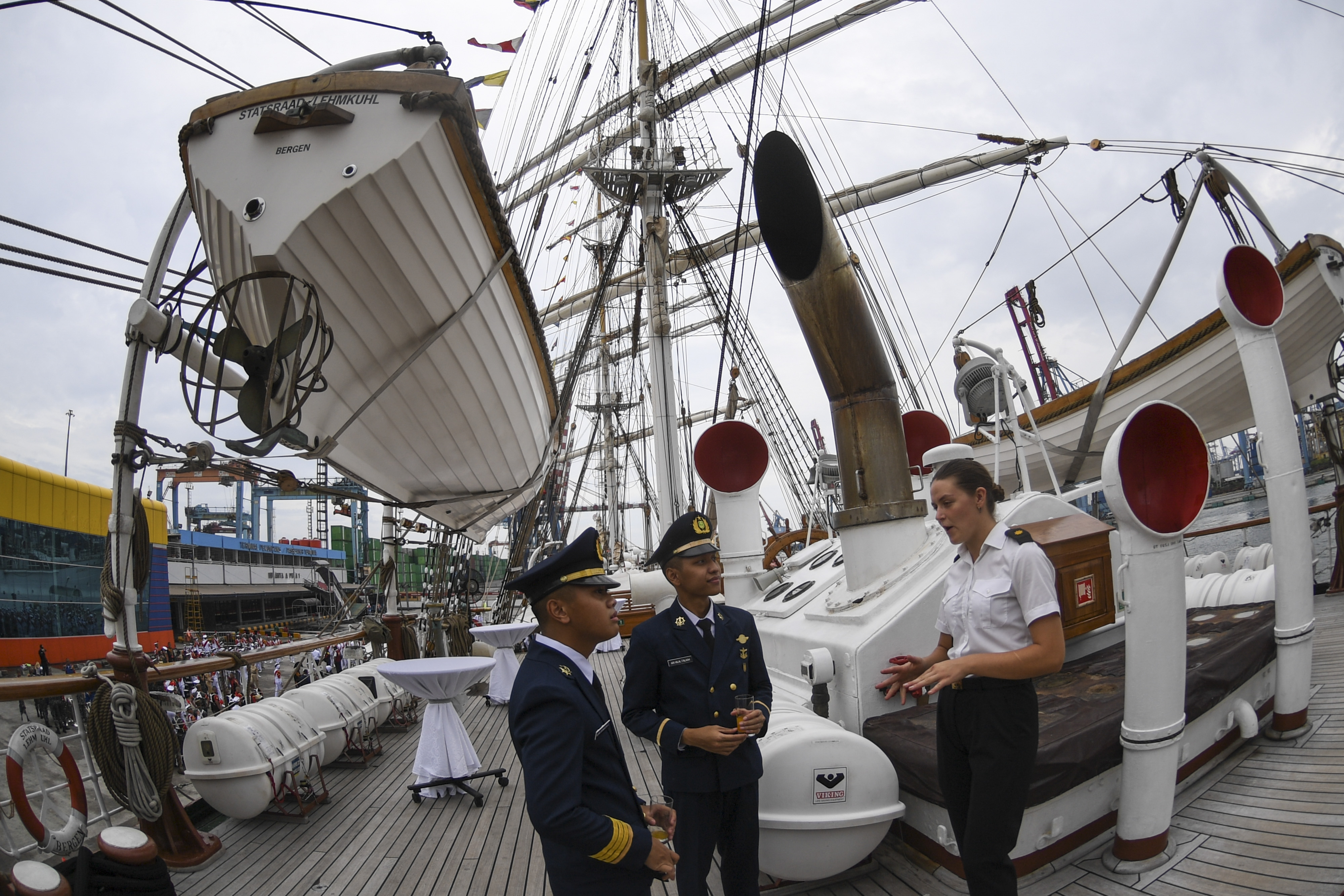 Kapal Latih Statsraad Lehmkuhl Kunjungi Jakarta