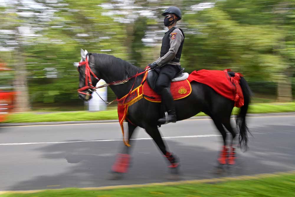 Patroli Berkuda Amankan Area Penyelenggaraan Area KTT G20
