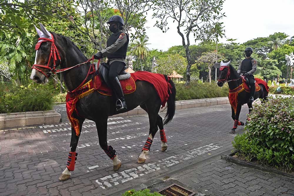 Patroli Berkuda Amankan Area Penyelenggaraan Area KTT G20
