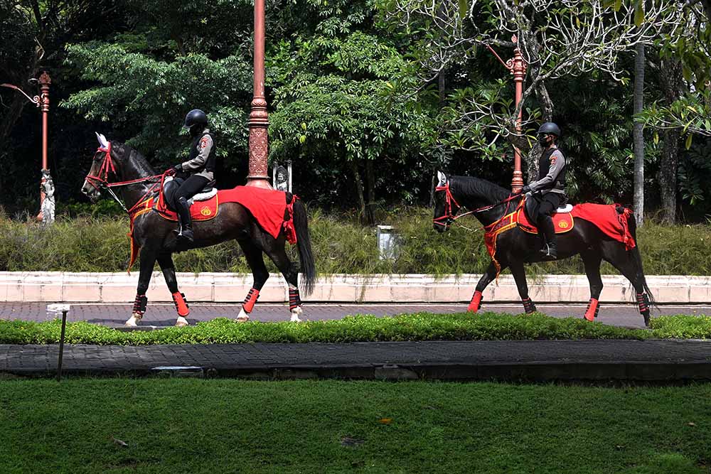 Patroli Berkuda Amankan Area Penyelenggaraan Area KTT G20