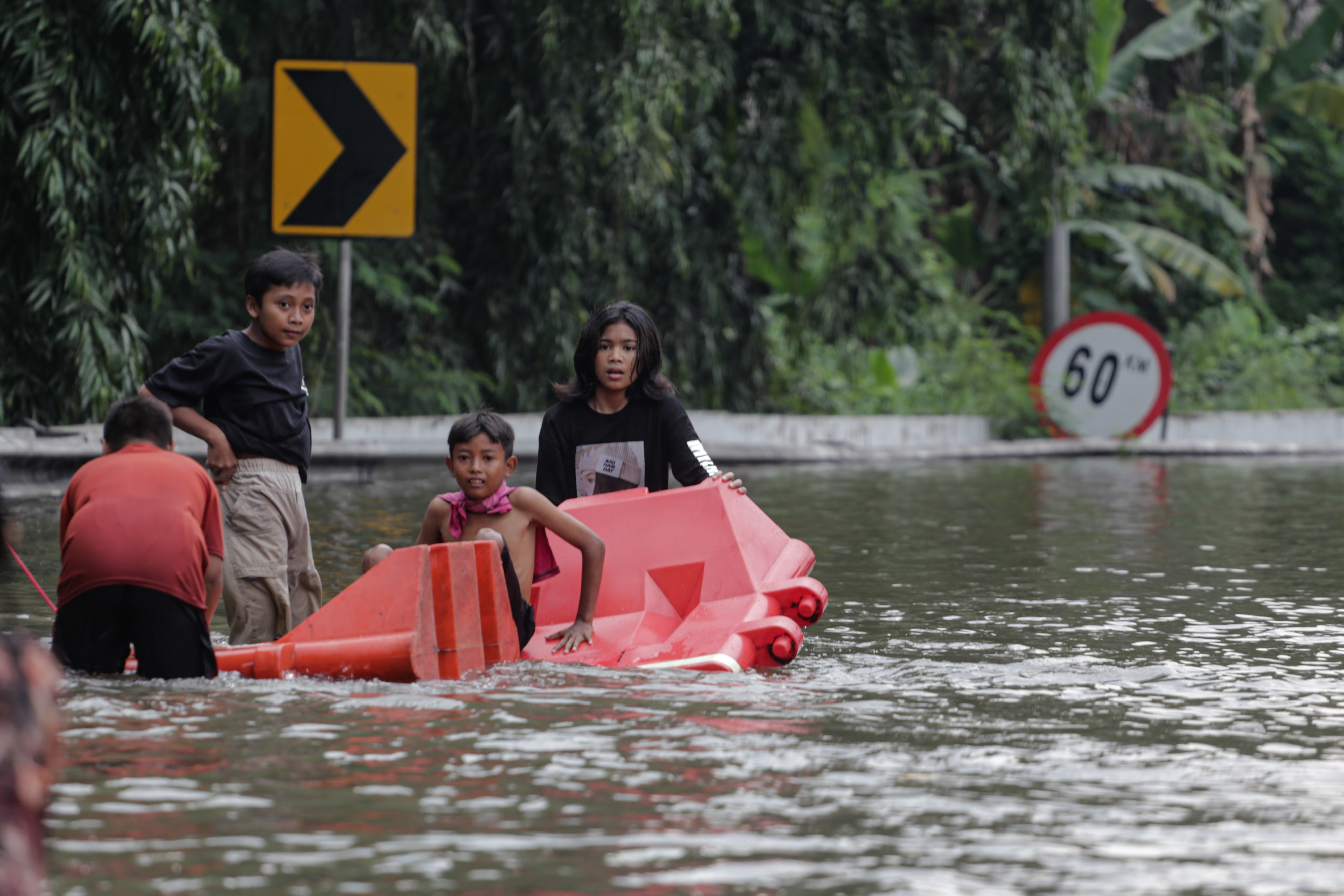 Banjir di Ruas Tol Jakarta-Tangerang