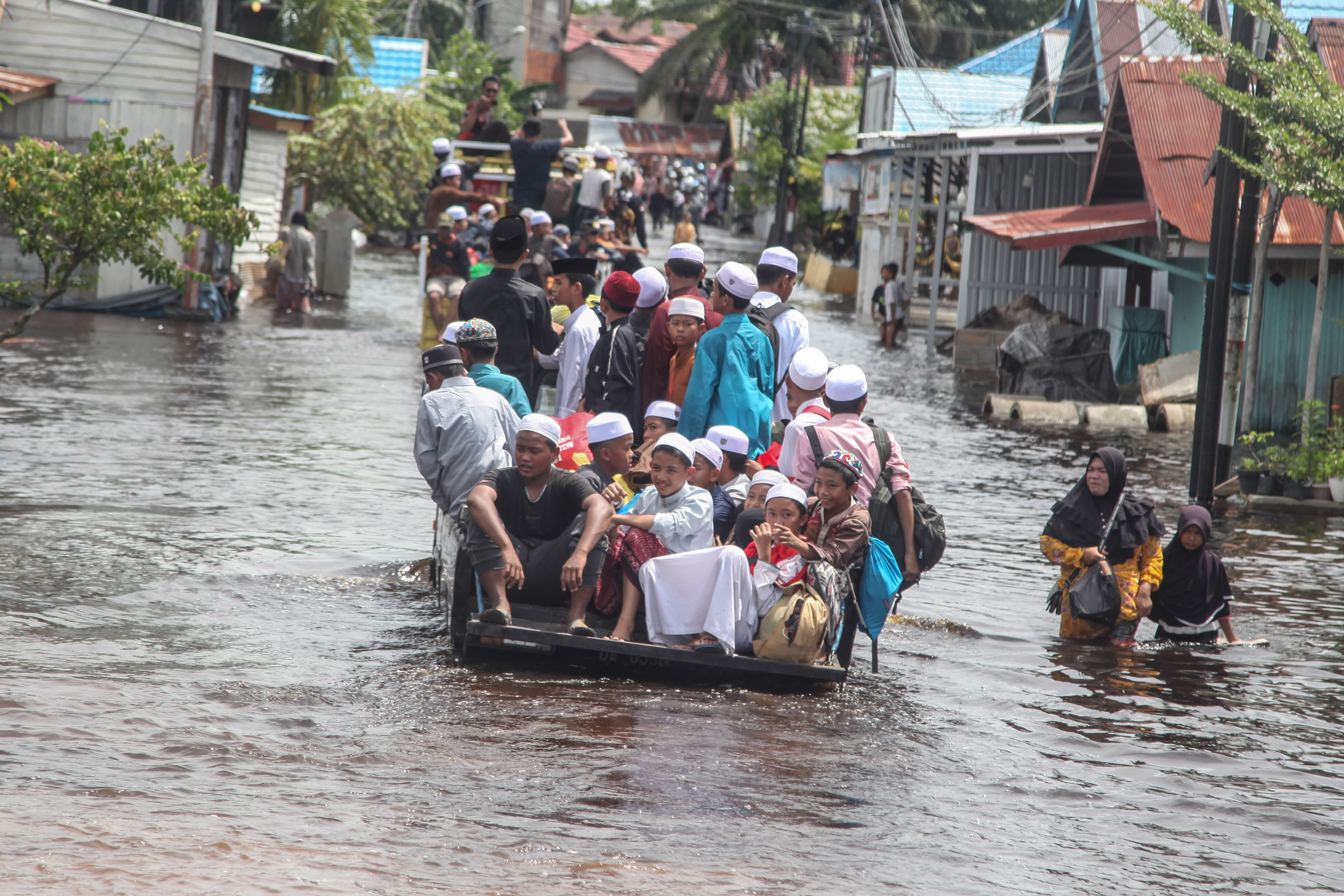 Dampak Banjir Rendam Pemukiman di Palangka Raya