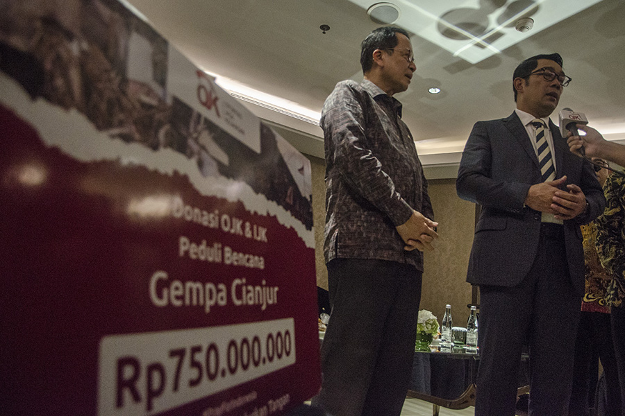 OJK Berikan Bantuan Untuk Korban Gempa Cianjur