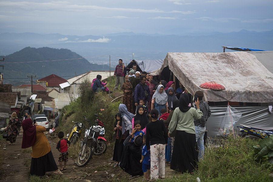 Pengungsi Gempa Cianjur Terus Bertambah