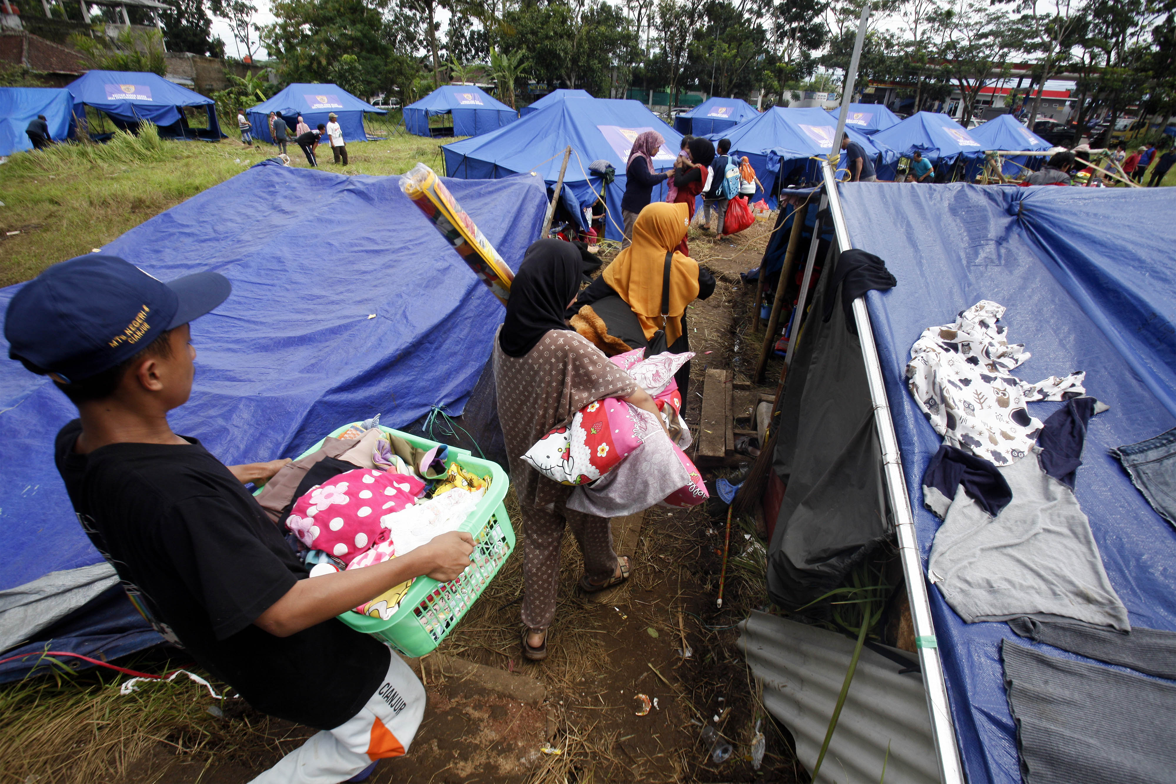 Pendataan pengungsi Korban Gempa Cianjur