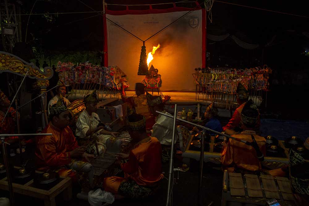 Pementasa Wayang Sampir di Kalimantan Selatan