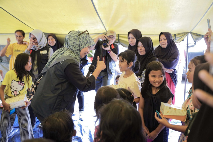 Askrindo Beri Trauma Healing dan Pembuatan Sumur Bor