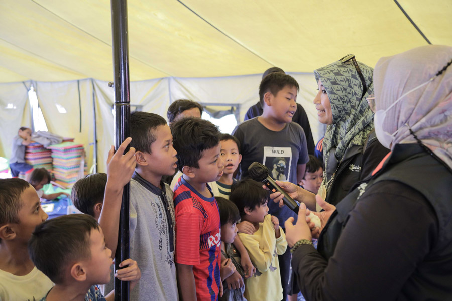 Askrindo Beri Trauma Healing dan Pembuatan Sumur Bor