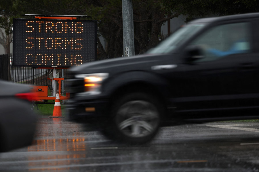 Peringatan Badai Di Bay Area California